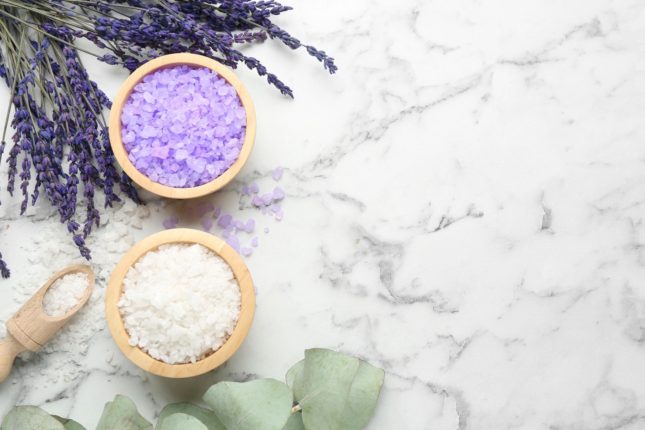 Wellness essentials displayed in a premium flat lay arrangement